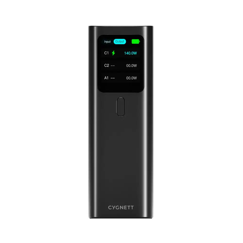 Cygnett Voyager HighPWR PD 3.1 148W 27000 (27K) Laptop Power Bank with Case - Black