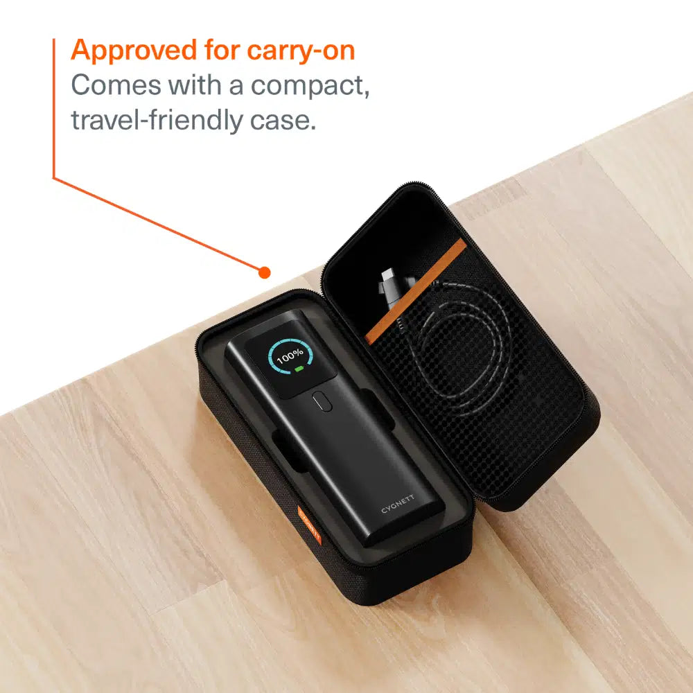 Cygnett Voyager HighPWR PD 3.1 148W 27000 (27K) Laptop Power Bank with Case - Black