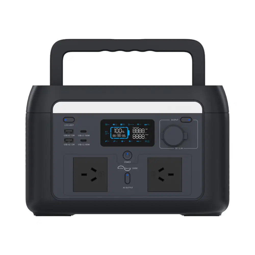 Cygnett PD 3.0 1000W 614.4Wh Portable Power Station - Black